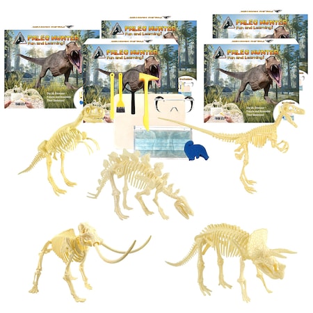 Hamiltonbuhl Paleo Hunter Dig Kit for STEAM Education - All Five Dinosaurs PH-KIT5